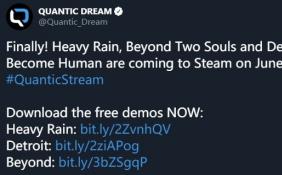 《暴雨》以及《底特律：变人》于下月登陆Steam平台 售价待定